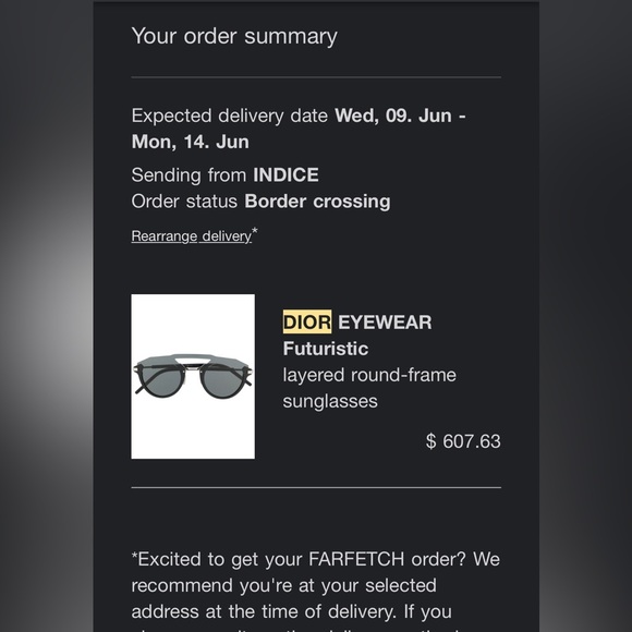 Dior Futuristic eyewear sunglasses - Picture 9 of 9